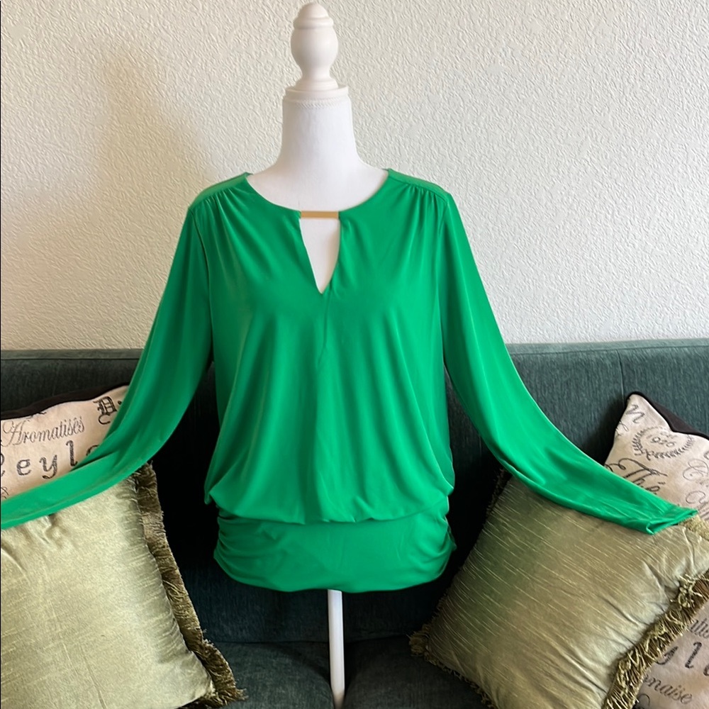 INC. Elegant Green Women's Top